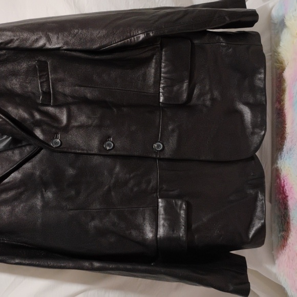 Excelled Classy Black Leather Jacket Sz.2XL - Picture 3 of 16